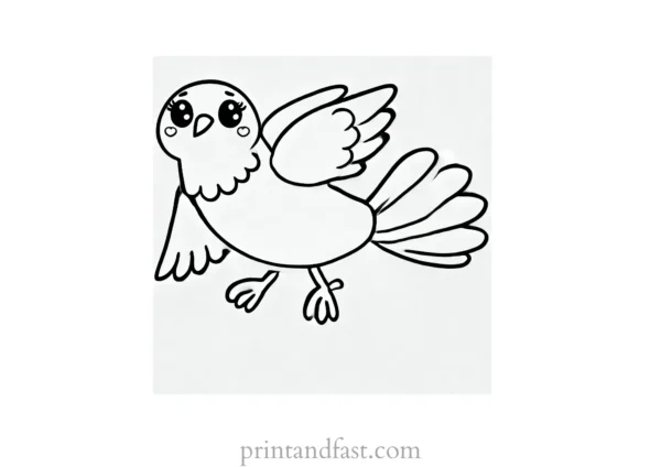 Christmas coloring page dove of peace