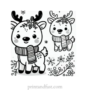 Christmas coloring page for adults 1