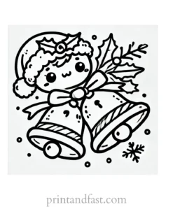 Christmas coloring page jingle bells