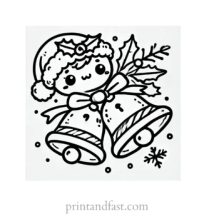 Christmas coloring page jingle bells