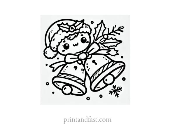 Christmas coloring page jingle bells