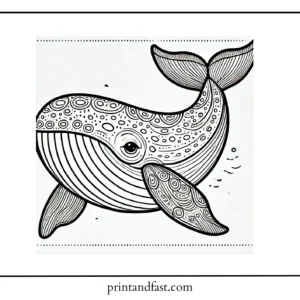 Digital whale coloring page 2 1