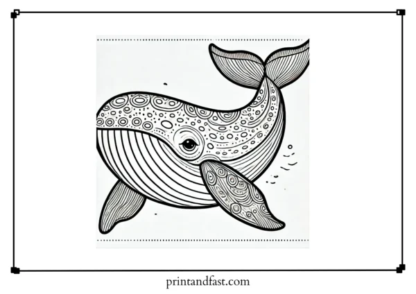 Digital whale coloring page 2 1