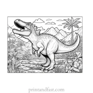 Dinosaur coloring page carnivore