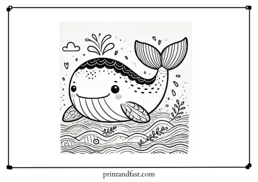 Heartwarming whale coloring page 2 1