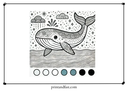 Inspirational whale coloring page 2 1