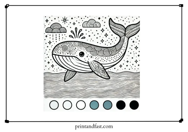 Inspirational whale coloring page 2 1