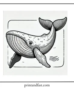 Large whale coloring page 2 1