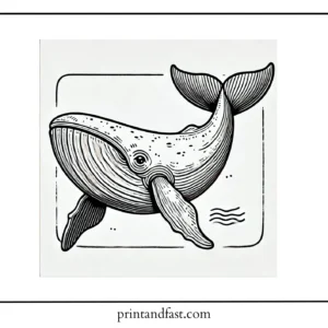 Large whale coloring page 2 1