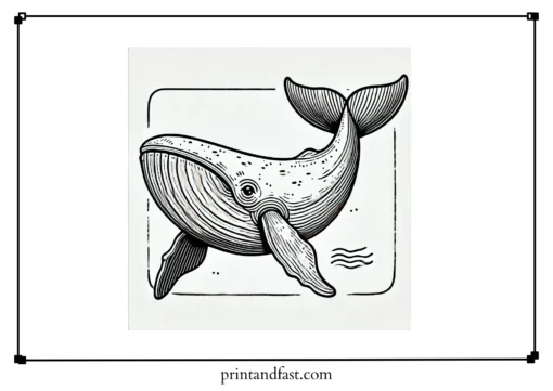 Large whale coloring page 2 1