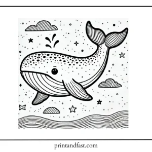 Minimalist whale coloring page 2 1