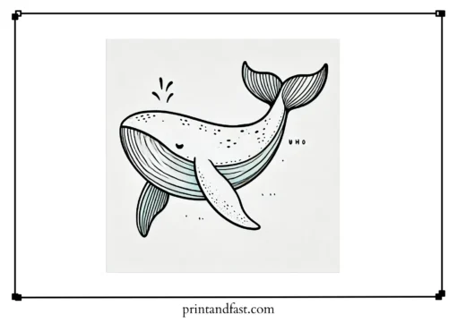 Pastel whale coloring page 3