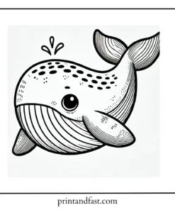 Small whale coloring page 2 1