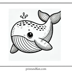 Small whale coloring page 2 1