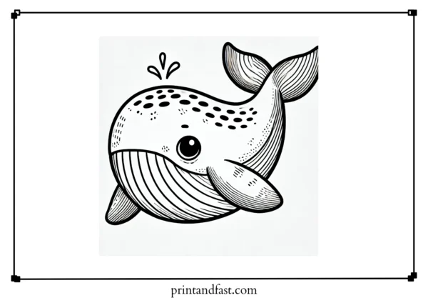 Small whale coloring page 2 2