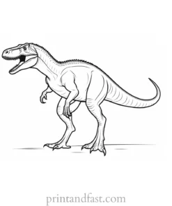 dinosaur coloring page allosaurus