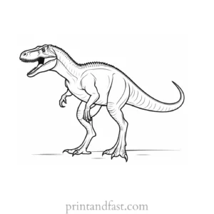 dinosaur coloring page allosaurus