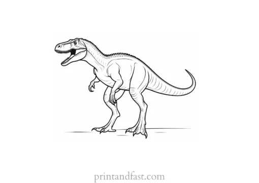 dinosaur coloring page allosaurus