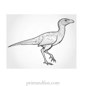 dinosaur coloring page archaeopteryx