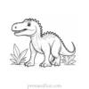 dinosaur coloring page baby