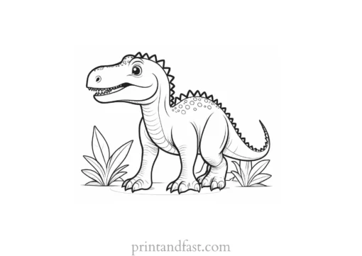 dinosaur coloring page baby