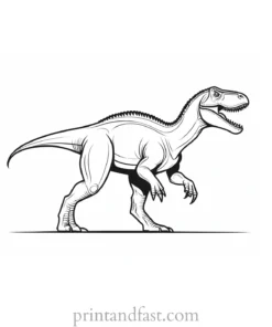 dinosaur coloring page comet