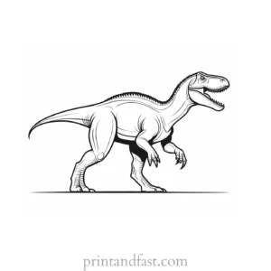 dinosaur coloring page comet