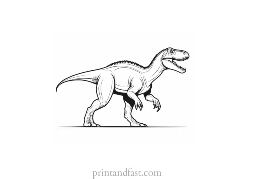 dinosaur coloring page comet