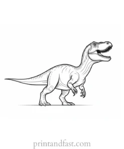 dinosaur coloring page dino