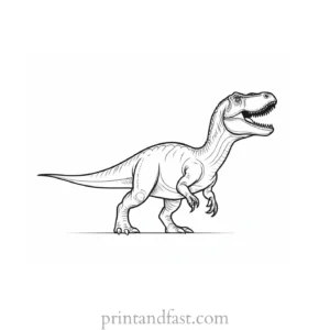 dinosaur coloring page dino