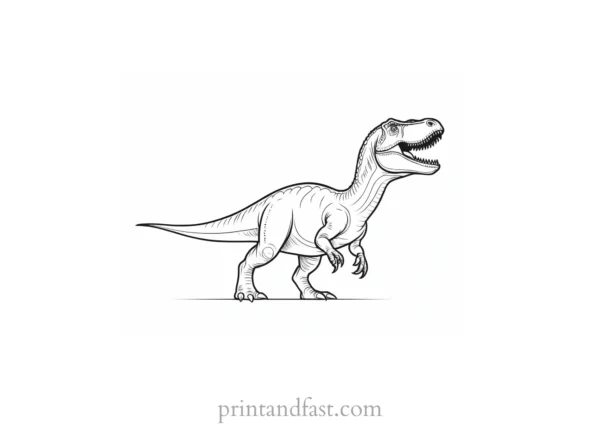 dinosaur coloring page dino