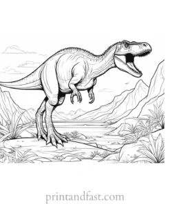 dinosaur coloring page extinction