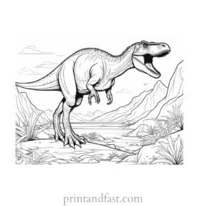 dinosaur coloring page extinction