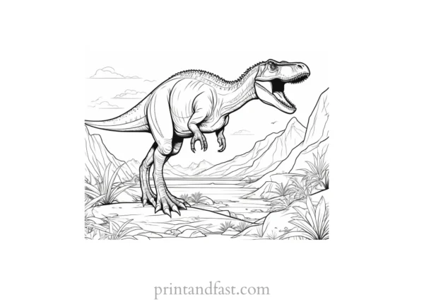 dinosaur coloring page