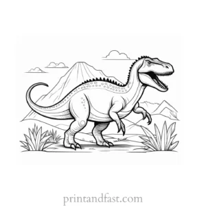 dinosaur coloring page free