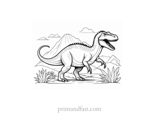 dinosaur coloring page free