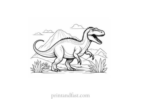 dinosaur coloring page free