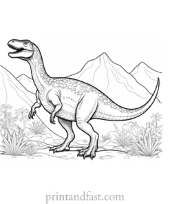 dinosaur coloring page fun