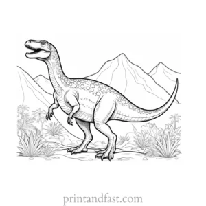 dinosaur coloring page fun