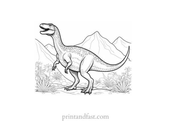 dinosaur coloring page fun