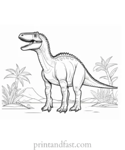 dinosaur coloring page museum