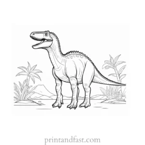 dinosaur coloring page museum