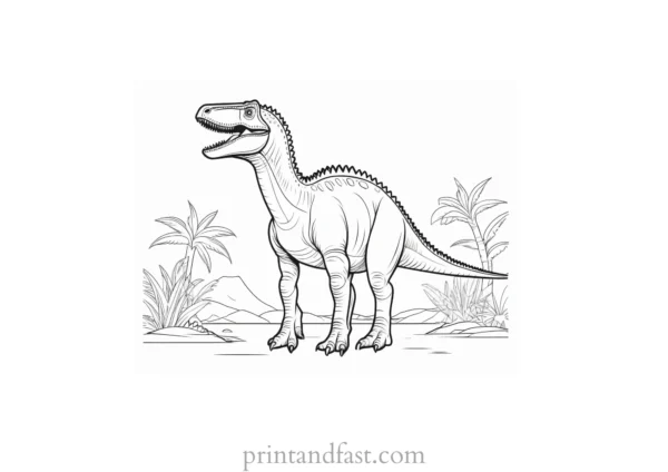 dinosaur coloring page museum