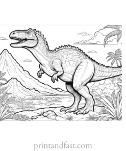 dinosaur coloring page omnivore