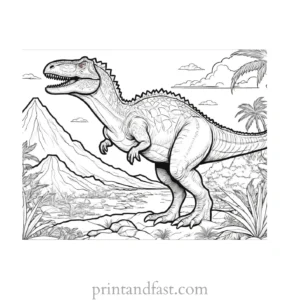 dinosaur coloring page omnivore