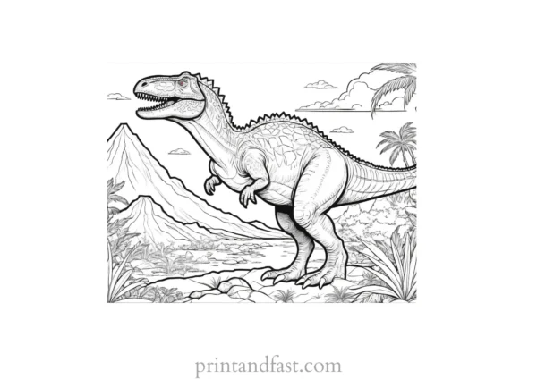 dinosaur coloring page omnivore