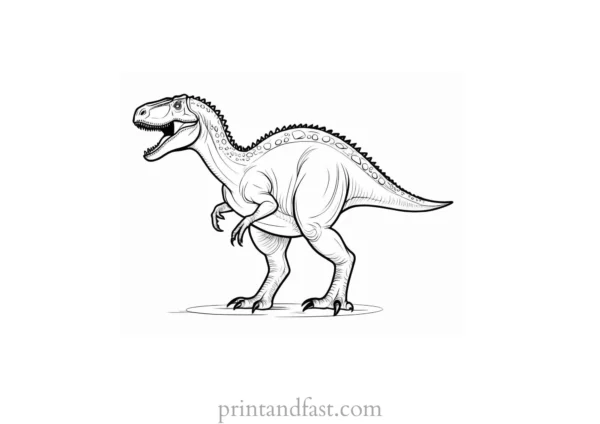 dinosaur coloring page online