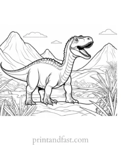 dinosaur coloring page printable