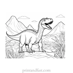 dinosaur coloring page printable