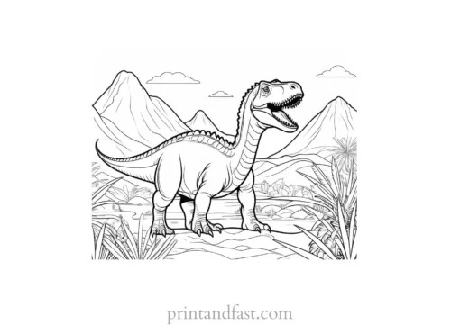 dinosaur coloring page printable